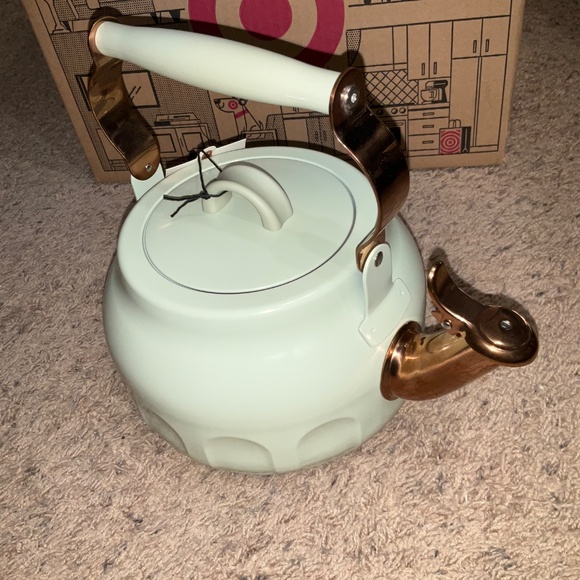 Hearth & Hand with Magnola - 2qt Stainless Steel Arch Cutout Teapot Serene Green - Picture 7 of 13